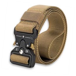 Hunting & Camping Heavy Duty Security Utility Nylon Belt (Type: Belt, Color: khaki)