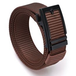 Hefujufang Nylon Ratchet Belt Golf Belt Cobra Buckle for Men/Women Web Belt with Automatic Slide Buckle,Valentines day giftâ€šÃ„Â¶ (coloor: coffee)