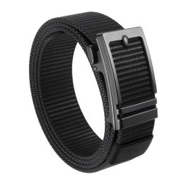 Hefujufang Nylon Ratchet Belt Golf Belt Cobra Buckle for Men/Women Web Belt with Automatic Slide Buckle,Valentines day giftâ€šÃ„Â¶ (coloor: black)