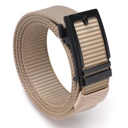 Hefujufang Nylon Ratchet Belt Golf Belt Cobra Buckle for Men/Women Web Belt with Automatic Slide Buckle,Valentines day giftâ€šÃ„Â¶ (coloor: khaki)
