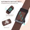 Hefujufang Nylon Ratchet Belt Golf Belt Cobra Buckle for Men/Women Web Belt with Automatic Slide Buckle,Valentines day giftâ€šÃ„Â¶