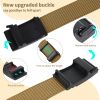 Hefujufang Nylon Ratchet Belt Golf Belt Cobra Buckle for Men/Women Web Belt with Automatic Slide Buckle,Valentines day giftâ€šÃ„Â¶